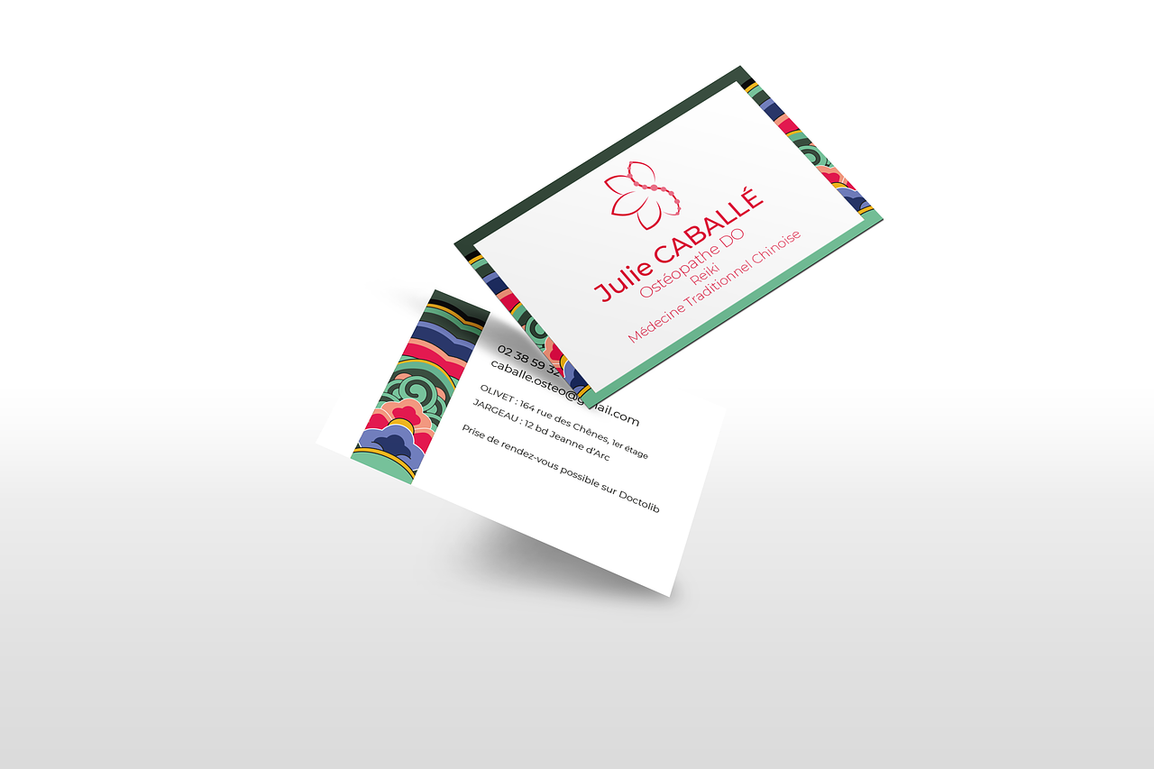 Carte de visite ostéopathe Reiki