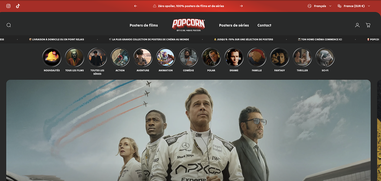 Site Web popcornposter.com