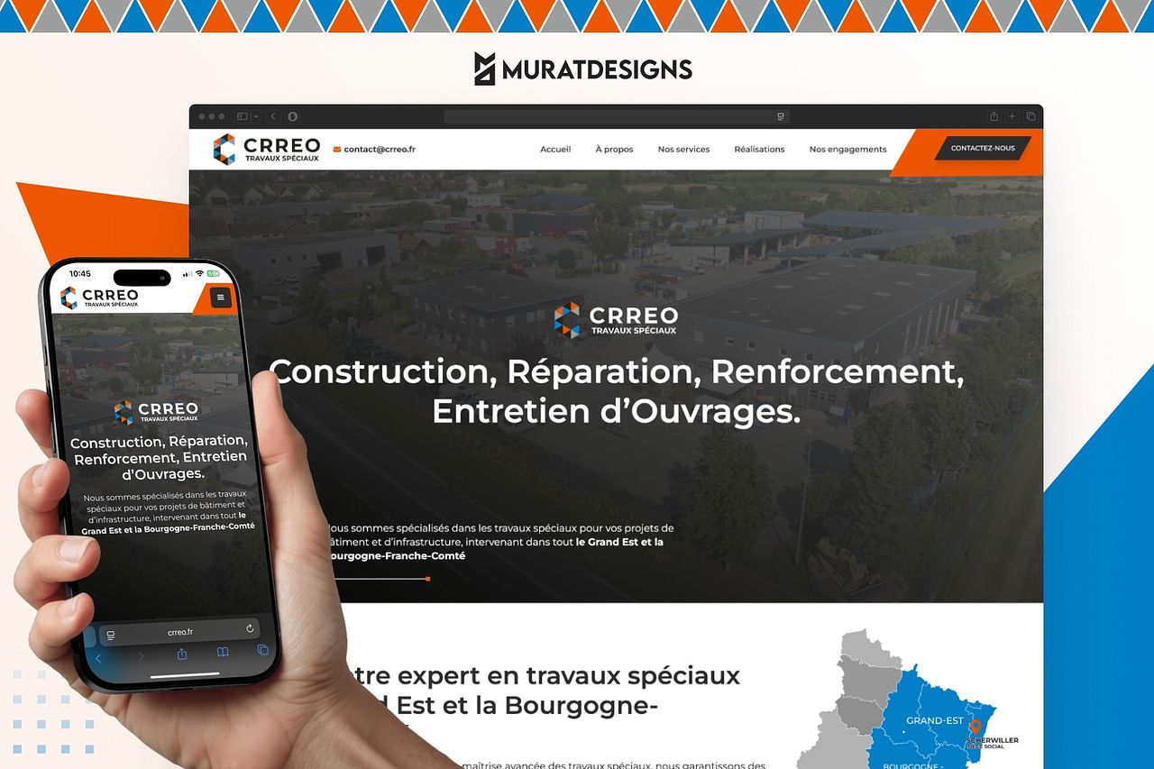 Landing page Crreo · Expert en travaux de génie ci
