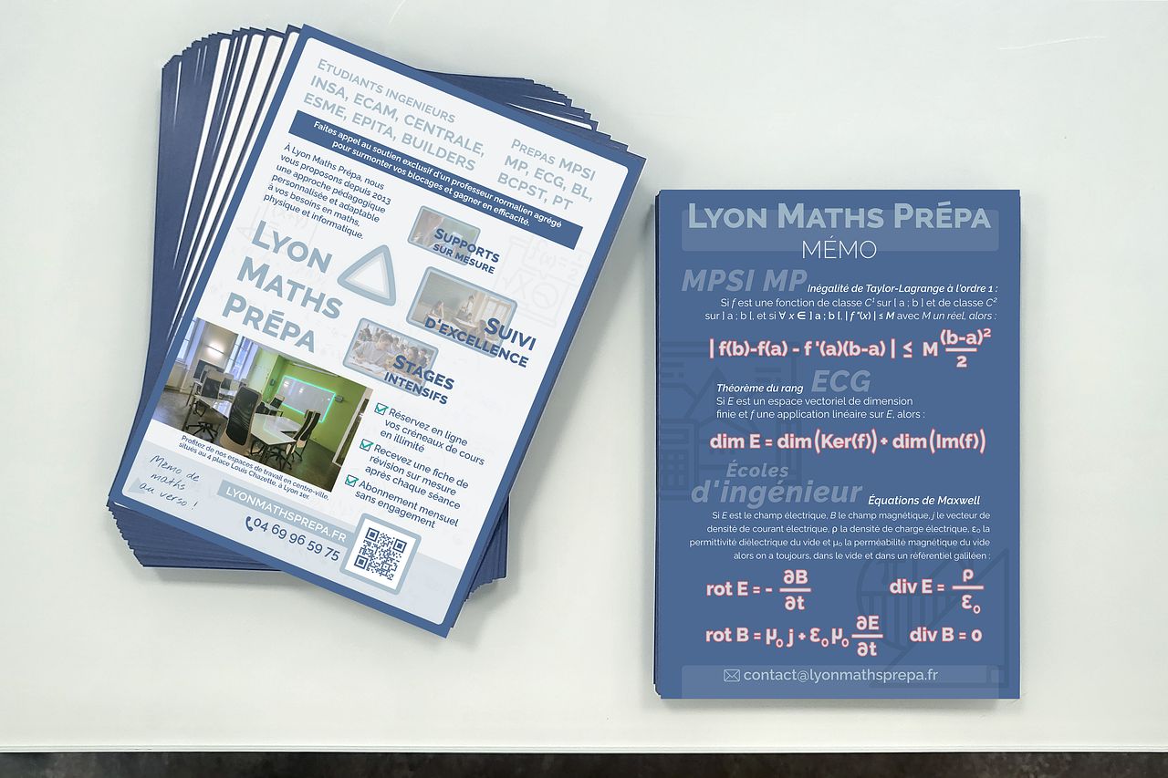 Flyer de présentation enseignement - 2025