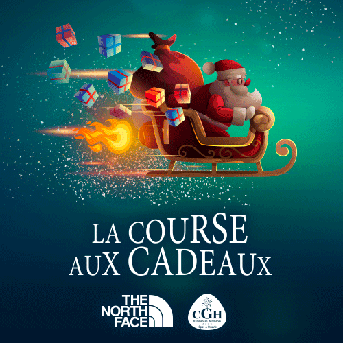 GIF Animé – "La Course aux Cadeaux" – Noël