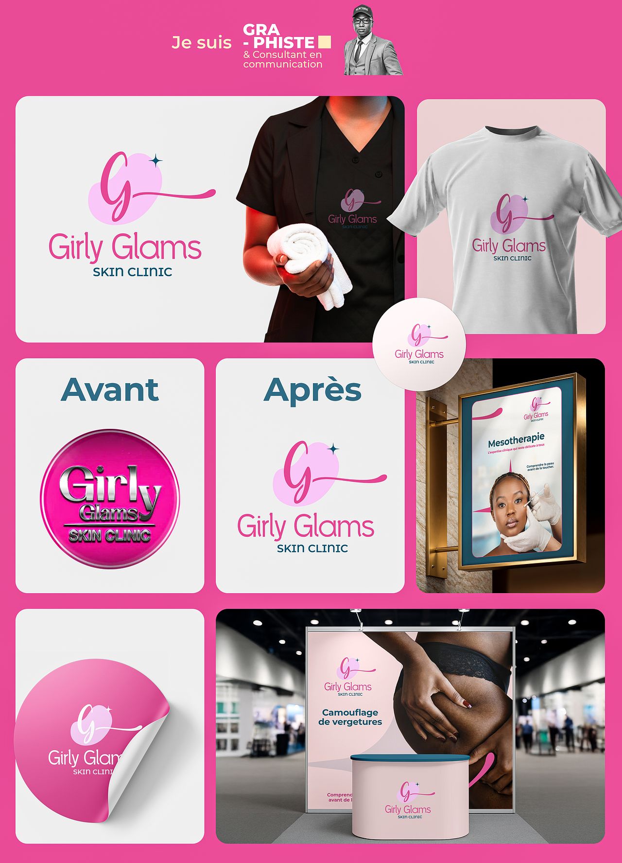 Rebranding Identity – Girly Glams Skin Clinic