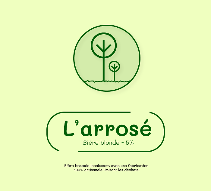 Logo nouvelle bière écologique