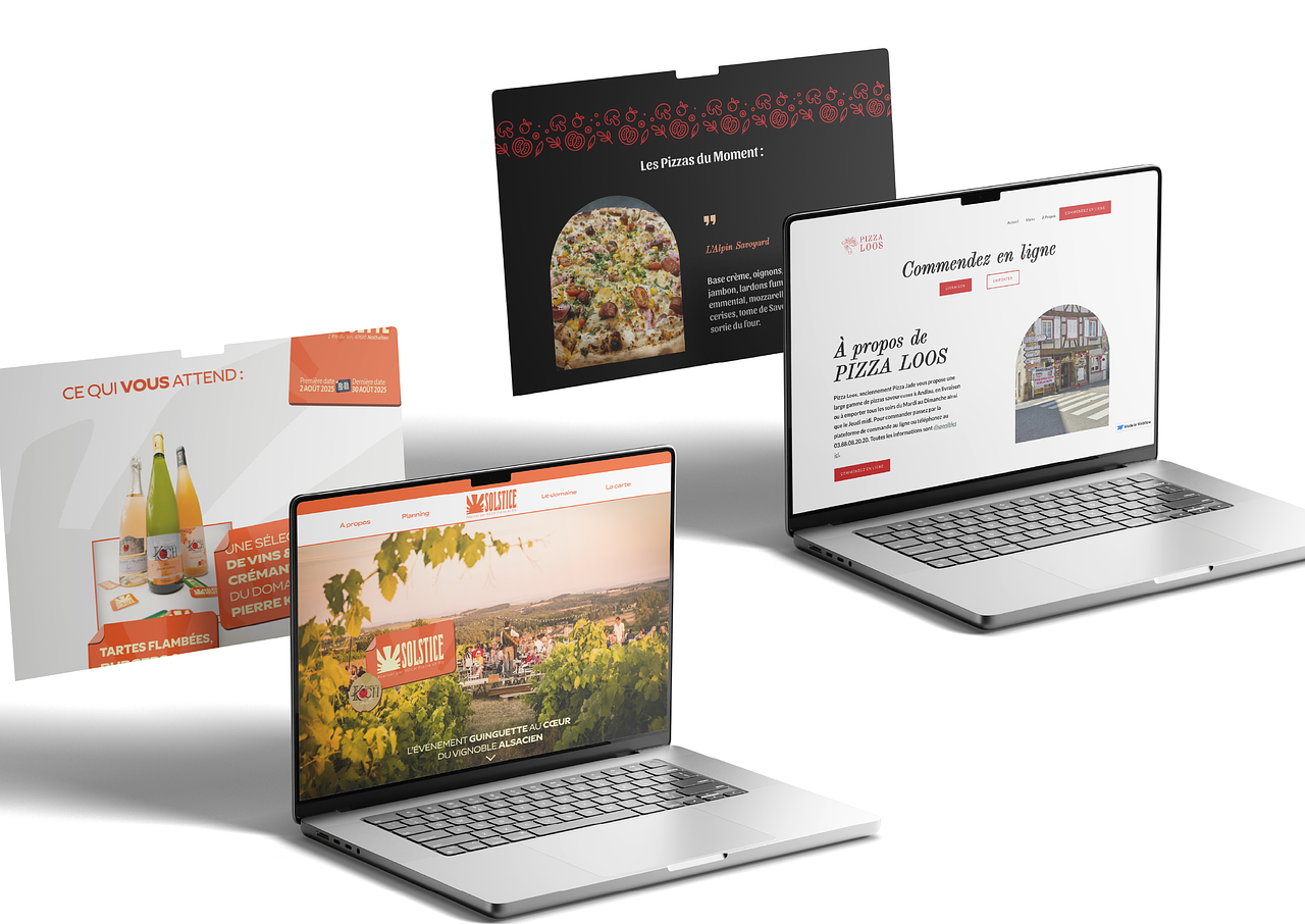 Site web pour une pizzeria et soirées guinguette