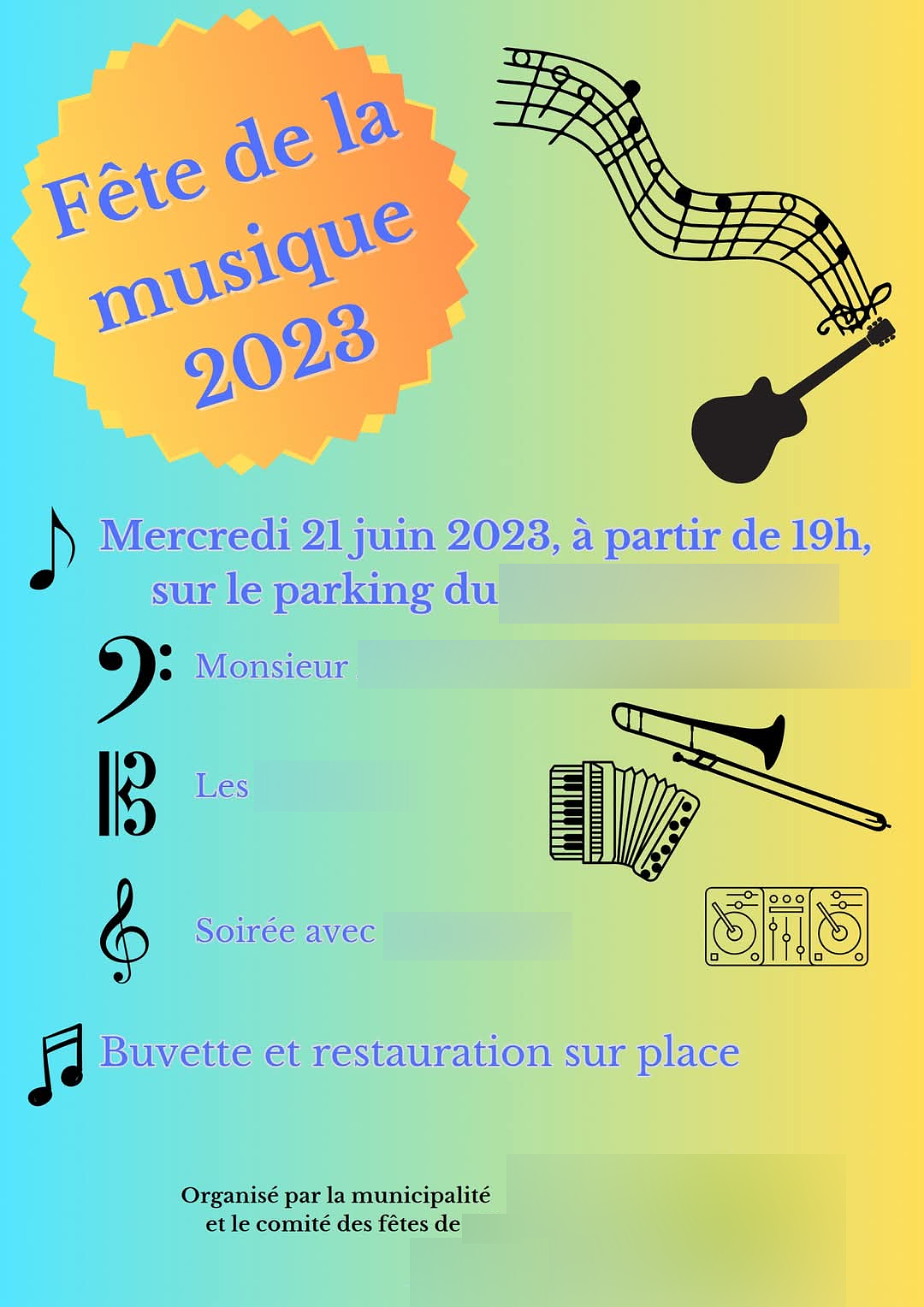 Affiche - Fête de la musique 2023
