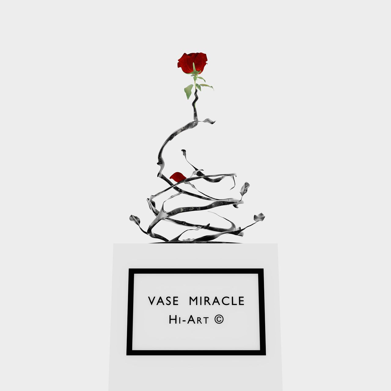 Vase miracle marbre noir