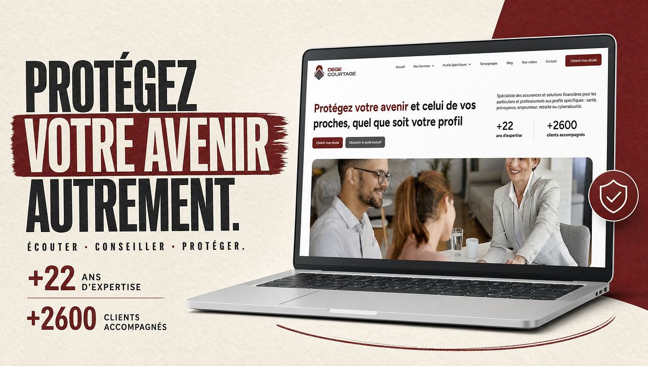 Refonte du site DegeCourtage · Courtière
