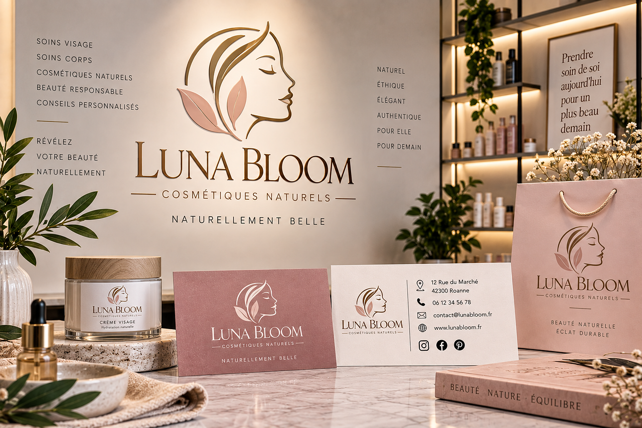 LUNA BLOOM – Identité visuelle Cosmétique