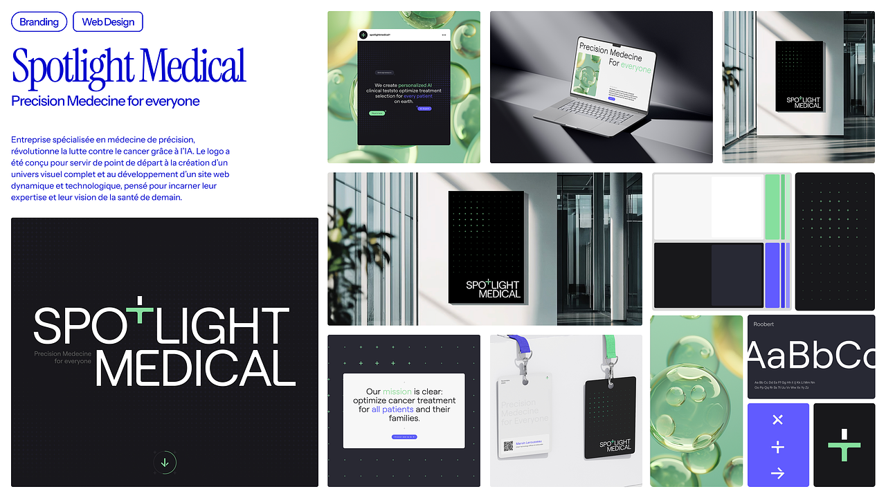 Spotligh Medical - Identité Visuelle + Webdesign