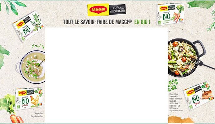 Skin desktop pour Maggi sur Marmiton.org