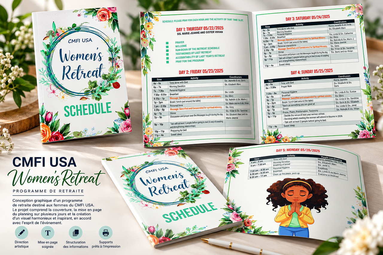 Conception graphique — CMFI USA Women's Retreat