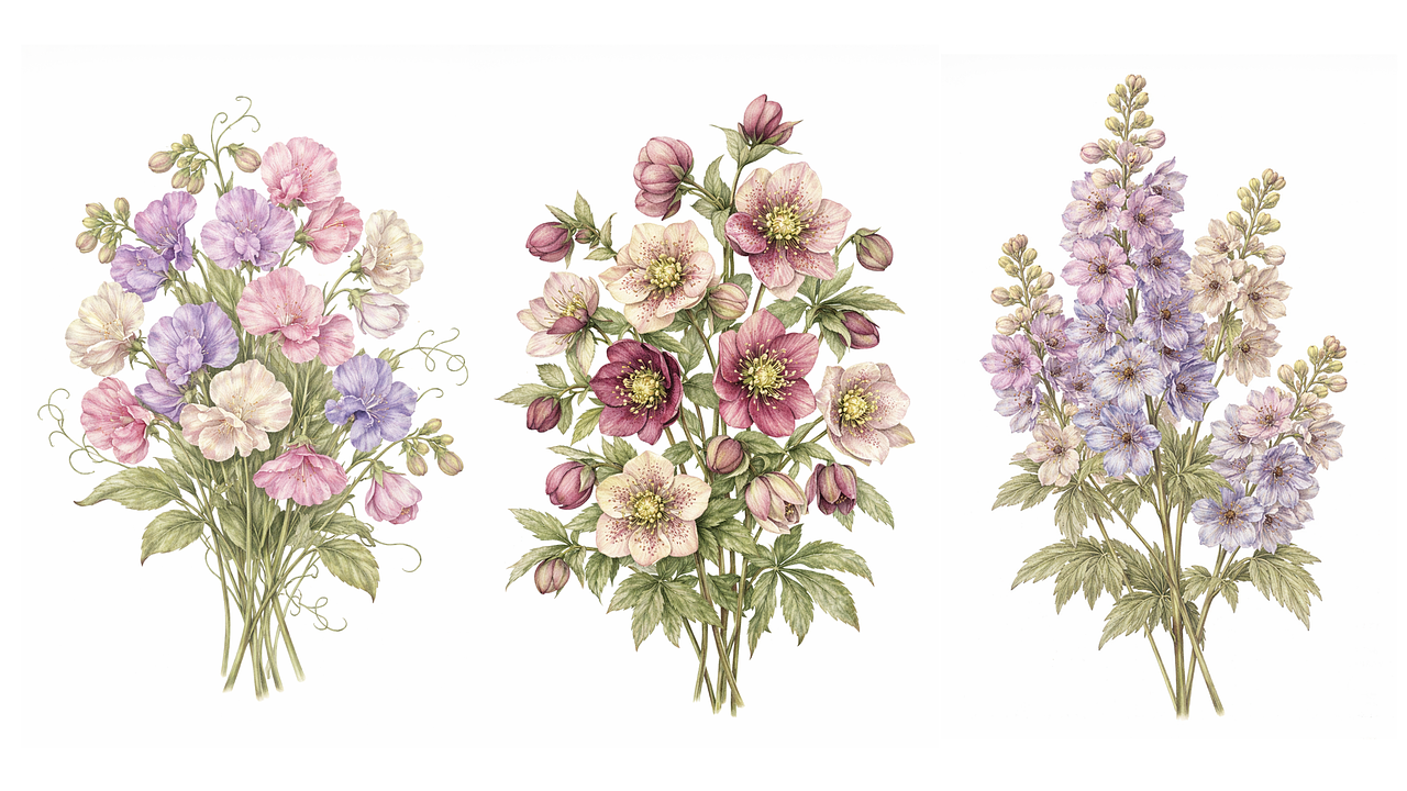 Illustrations pour un ouvrage de botanique