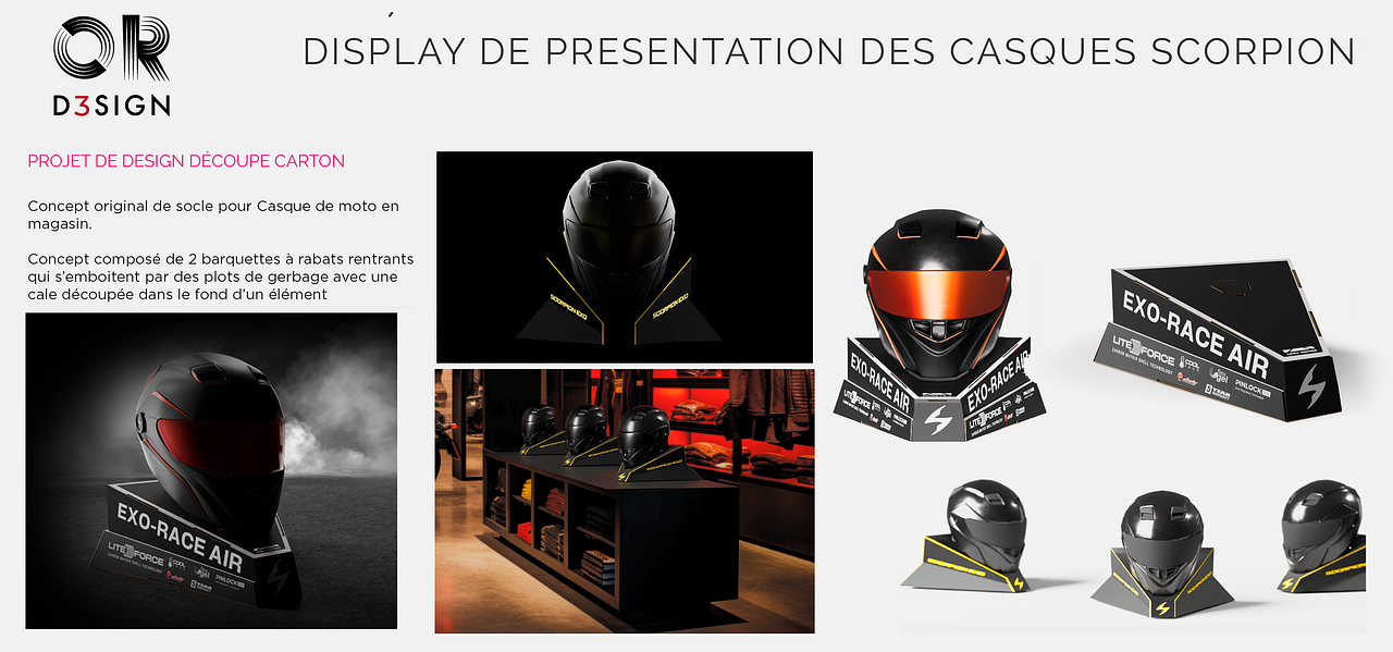 Display casques Scorpion EXO