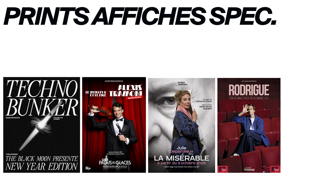 Prints Affiches Spectacles