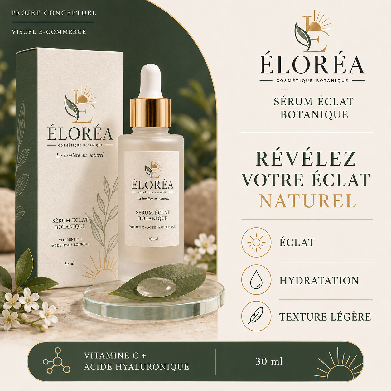 Projet conceptuel pour une marque fictive