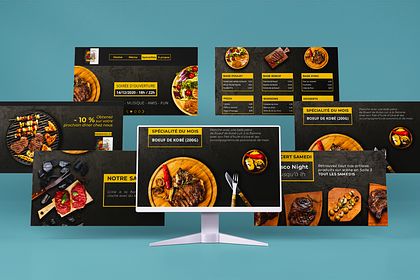 SITE WEB I BLACK&WHITE BURGER by Spread'RGD