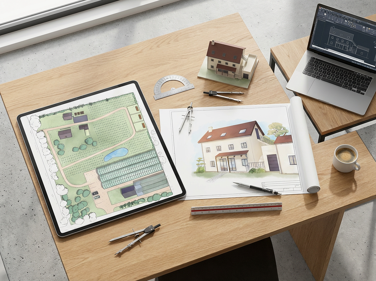 Plan terrain et maison