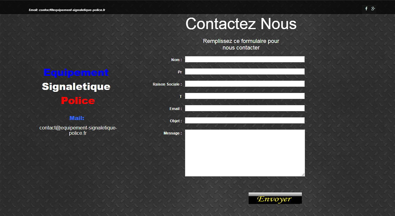 Formulaire Contacte