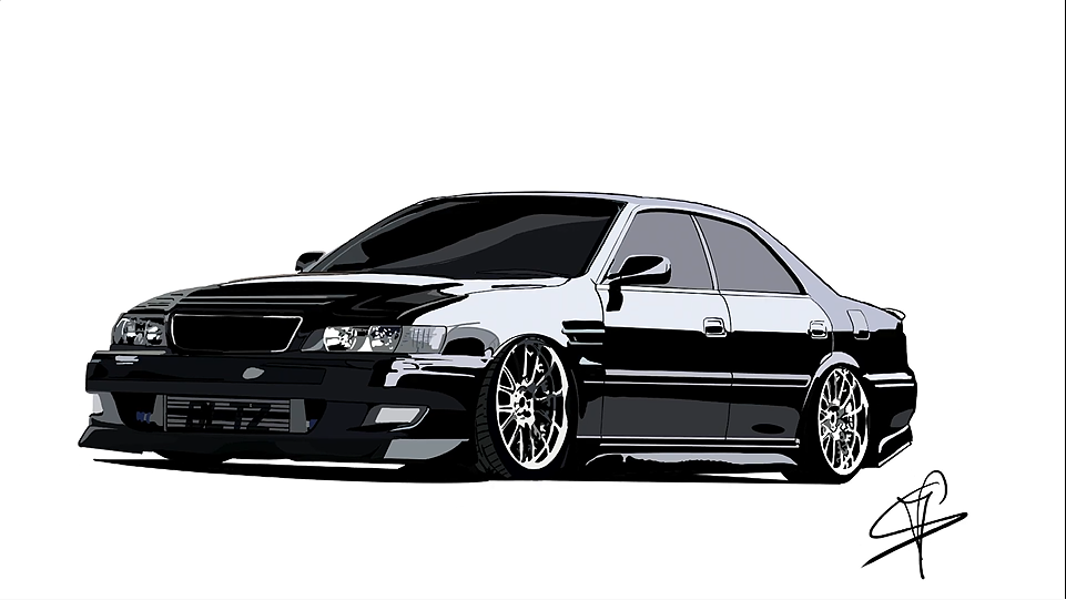 Dessin d'une Toyota Chaser