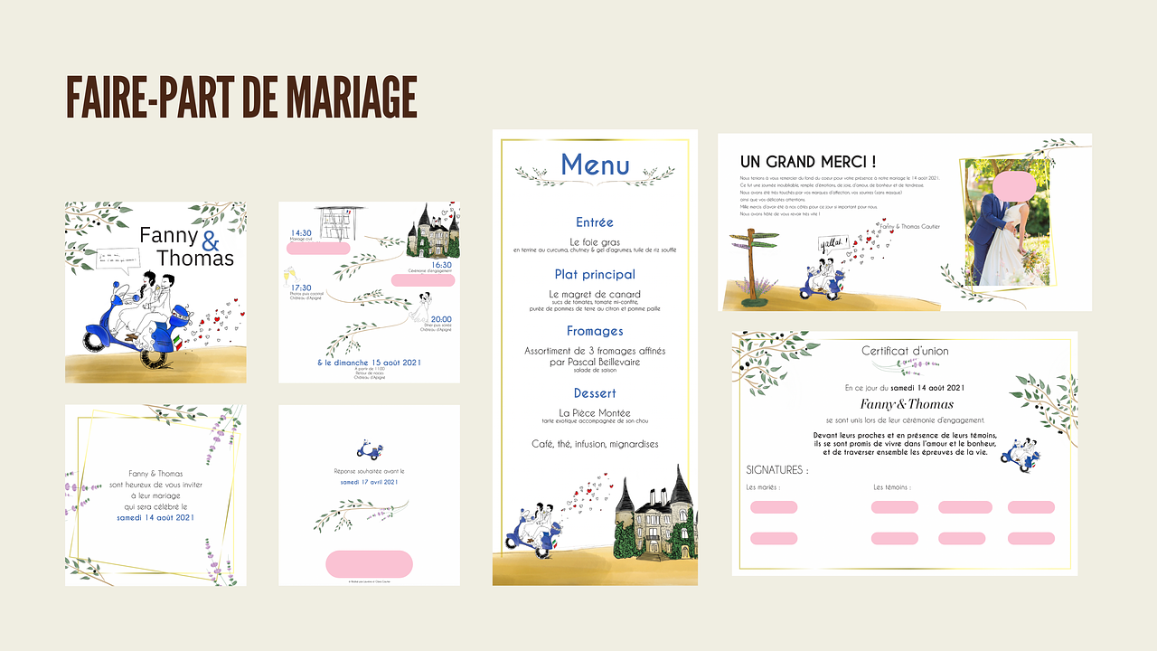 Faire-part de mariage