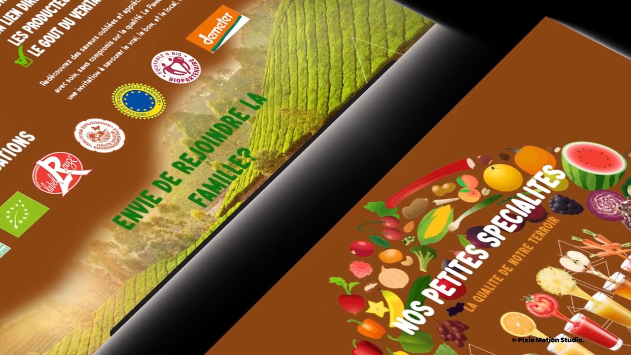 Landing page magasin de producteurs BIO