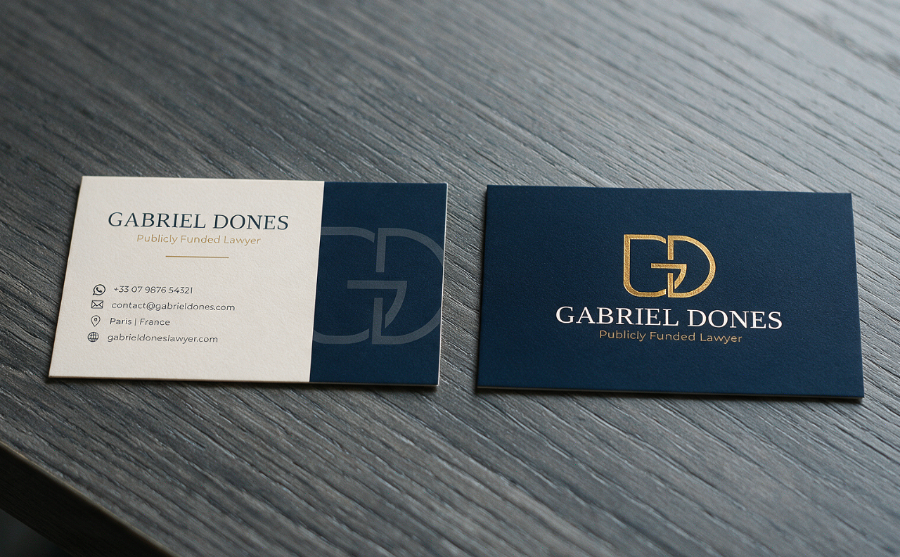 Carte de visite avocat - Gabriel Dones