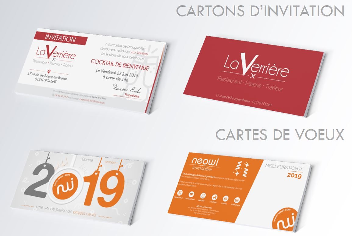 Carton d'invitation | cartes de voeux