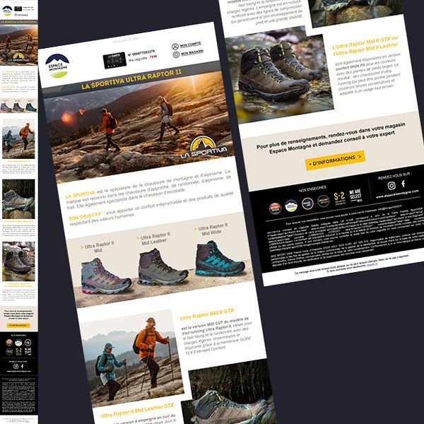 Emailing Espace montagne x La Sportiva