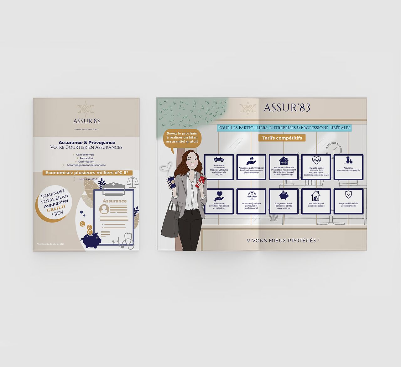 Brochure flyers assurance