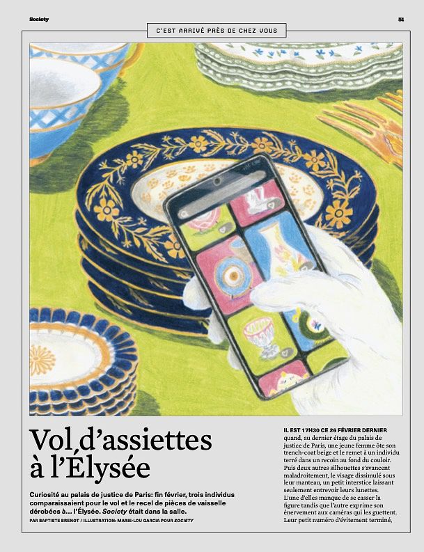 Illustration pour le magazine Society