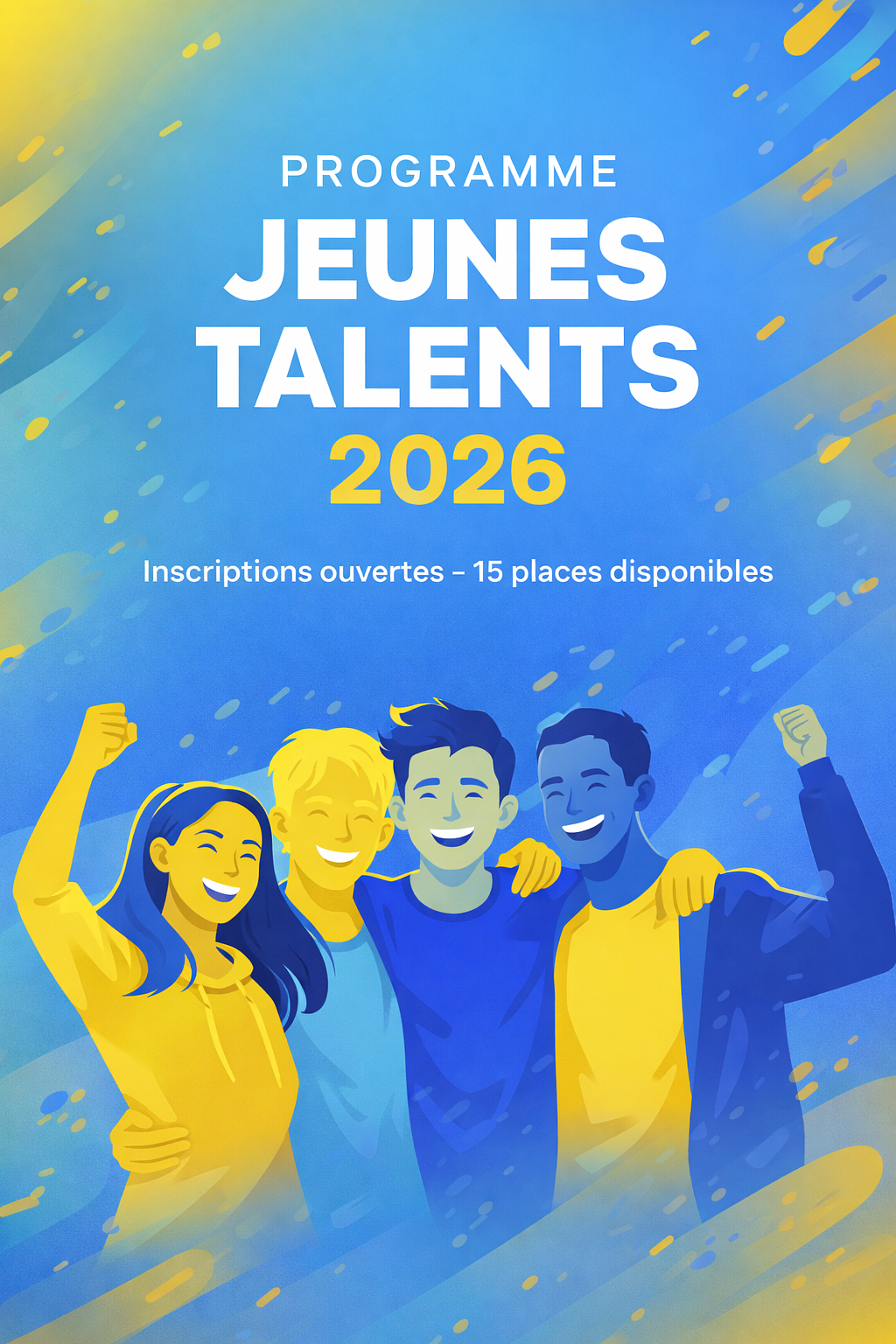 Affiche événementielle Programme Jeunes Talents 20