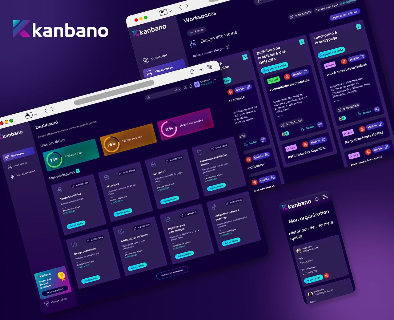 Design logiciel de gestion de projets