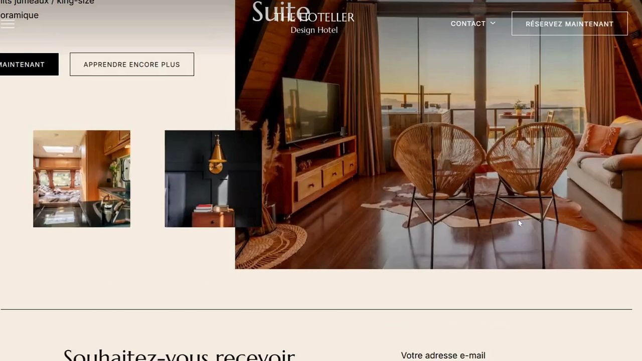 Prototype site web de réservation maison d'hôte