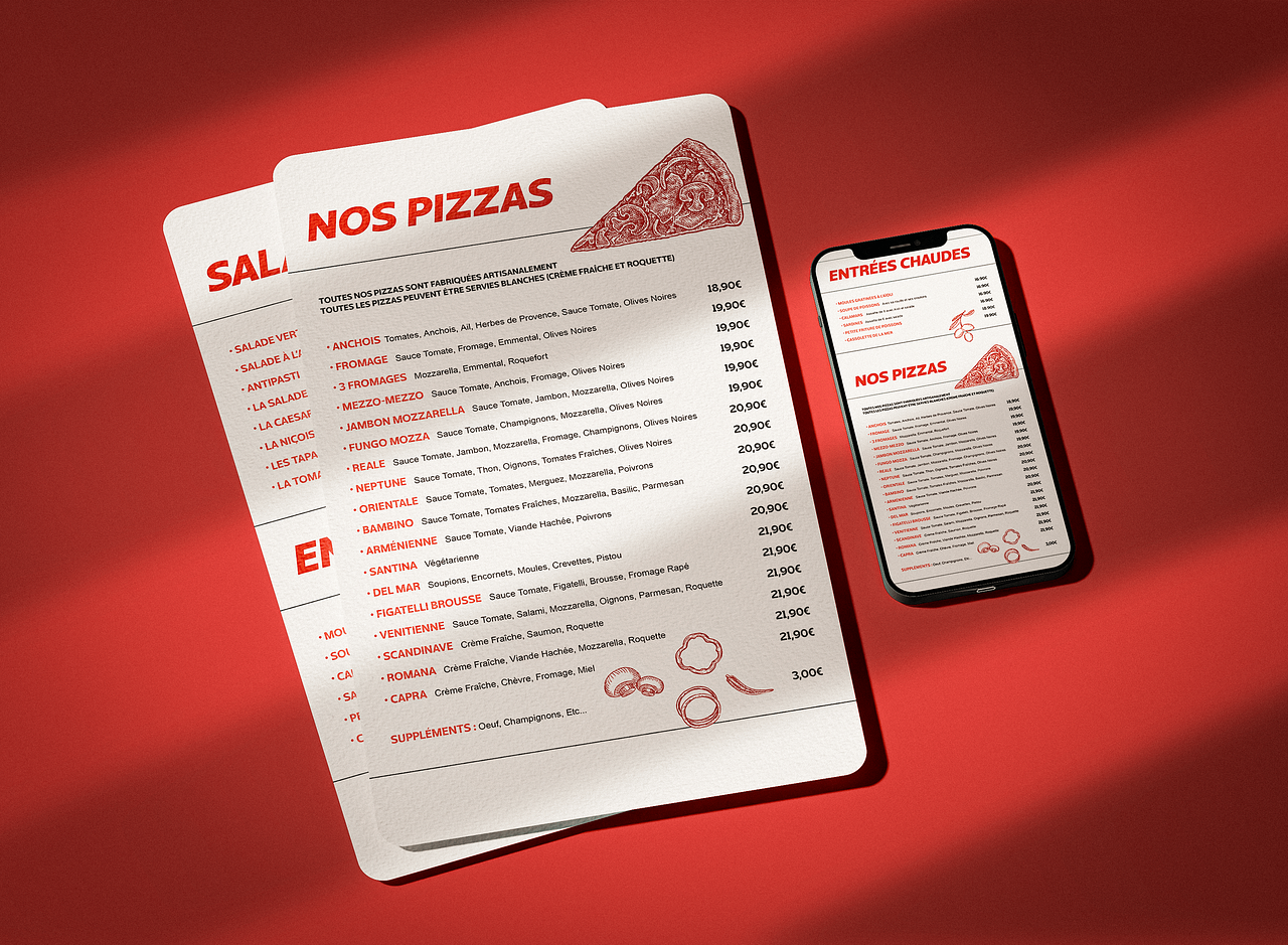 Création de carte menu
