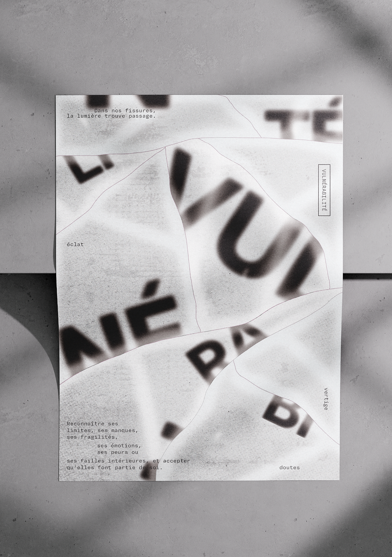 Affiche typographique – Création graphique 1