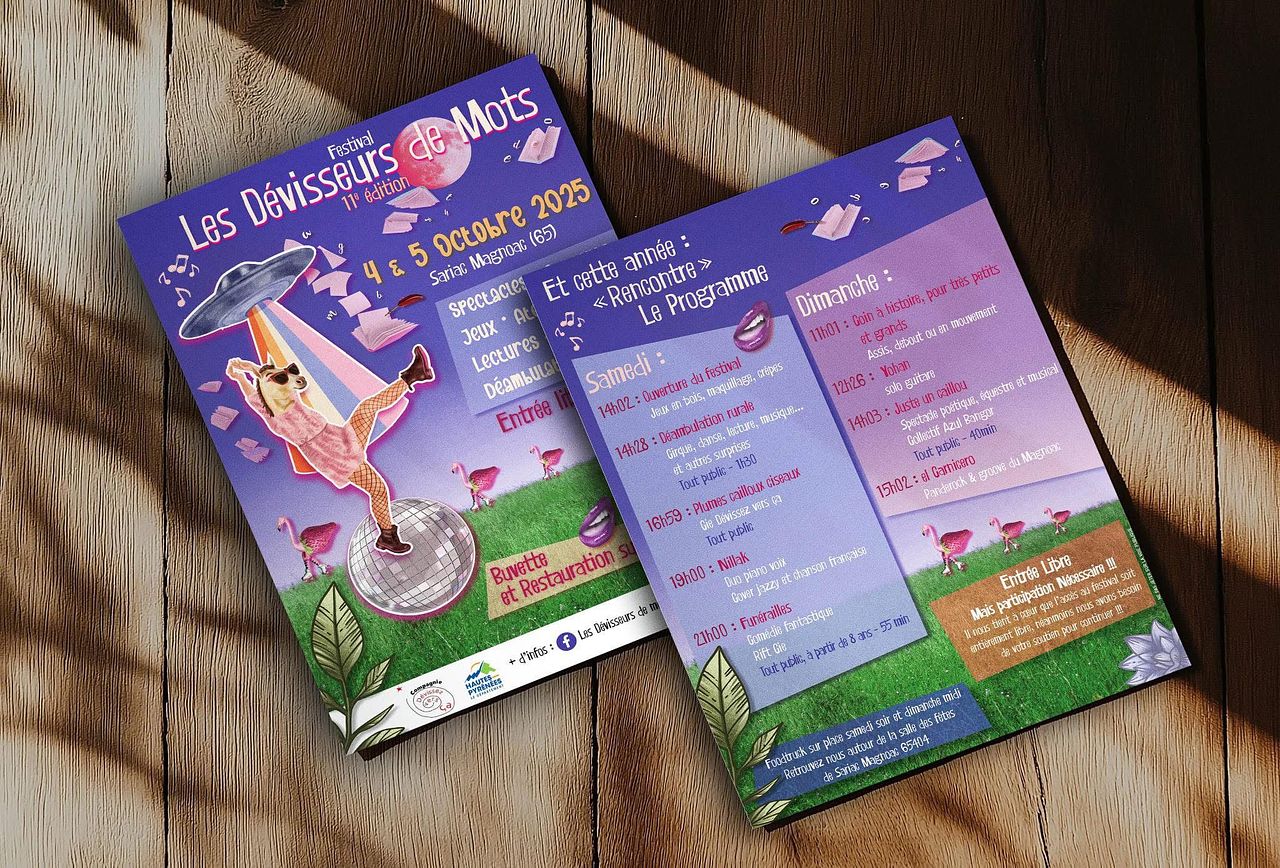 Affiche et flyer pour festival