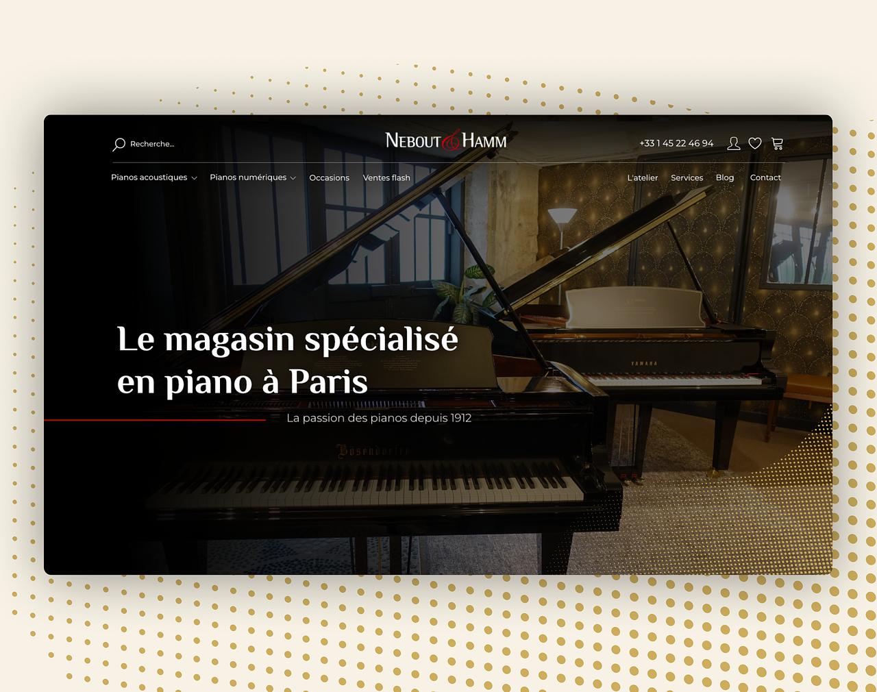 Refonte du site e-commerce Nebout & Hamm