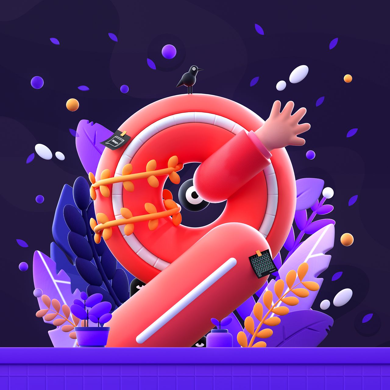 Number 9 for #36DaysOfType