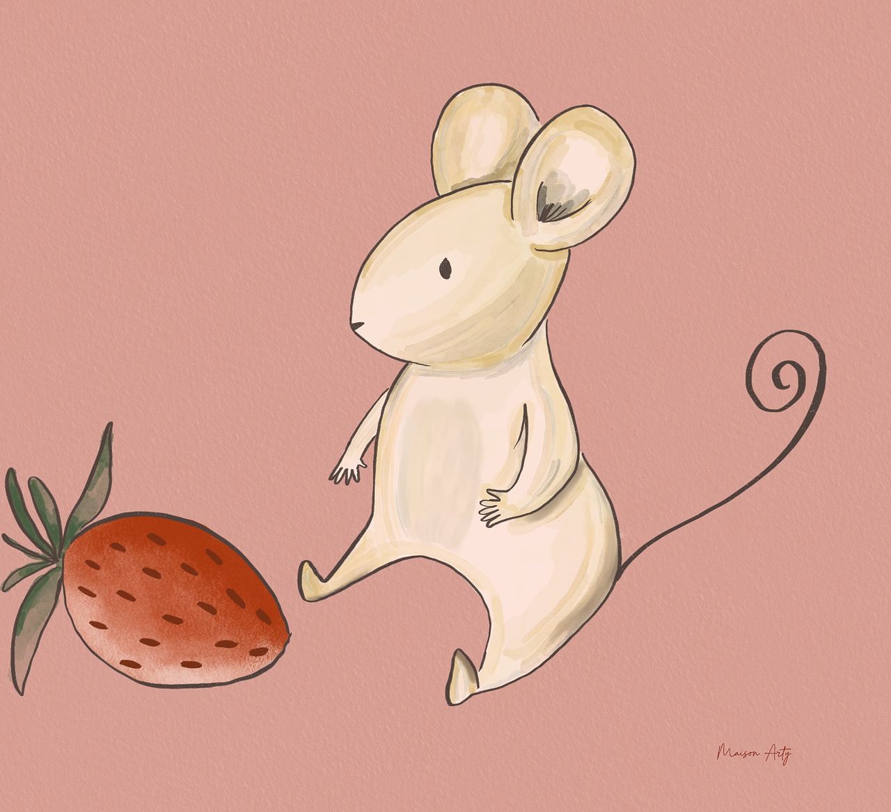 Illustration jeunesse - petite souris