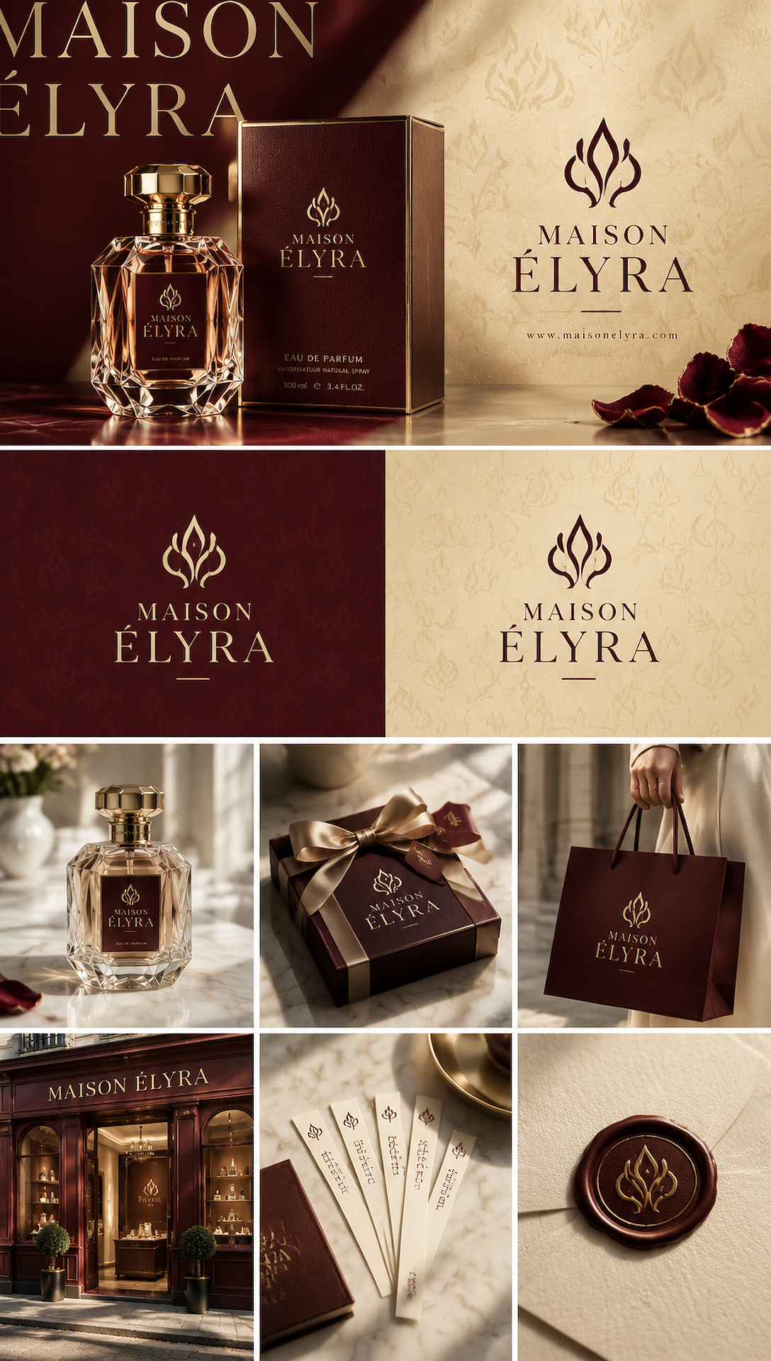 Maison Élyra – Identité visuelle pour une maison d
