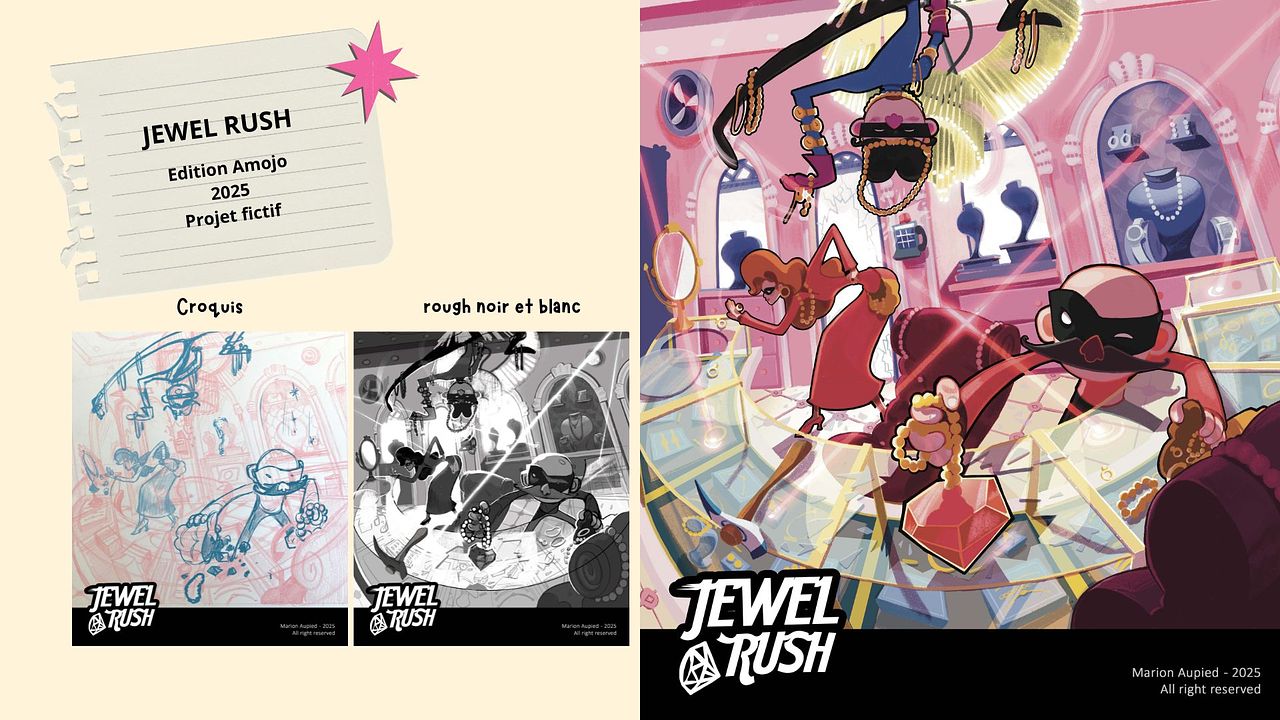 Illustrations packaging de jeu