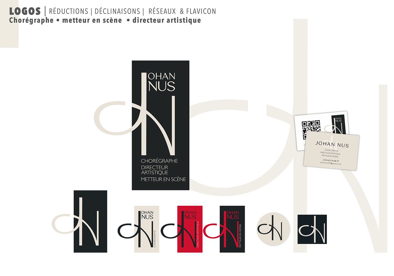 Logo pour un chorégraphe | carte de visite