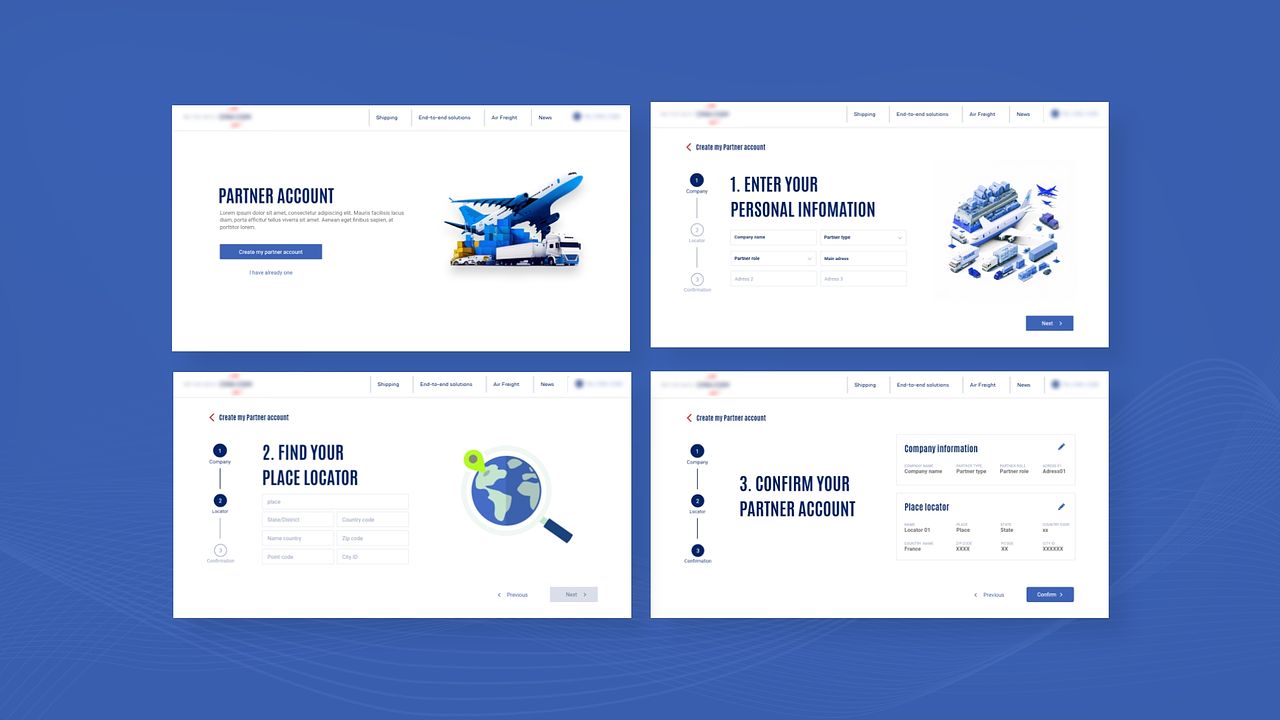 UX UI Design | SAAS Logistic Transport