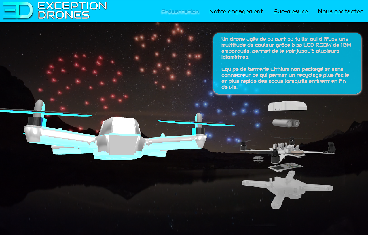 Site Web Exception Drones
