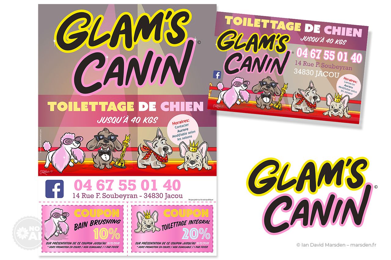 Glam’s Canin – Identité visuelle et communication