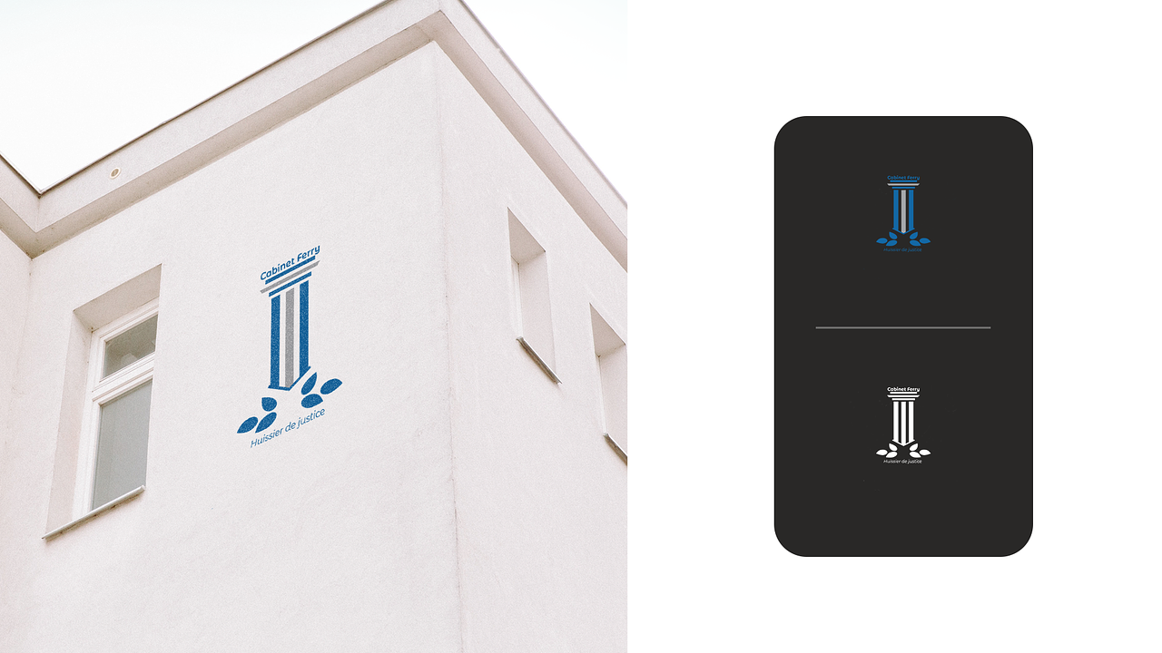 Identité Visuelle- Logo & Façade Bâtiment Huissier