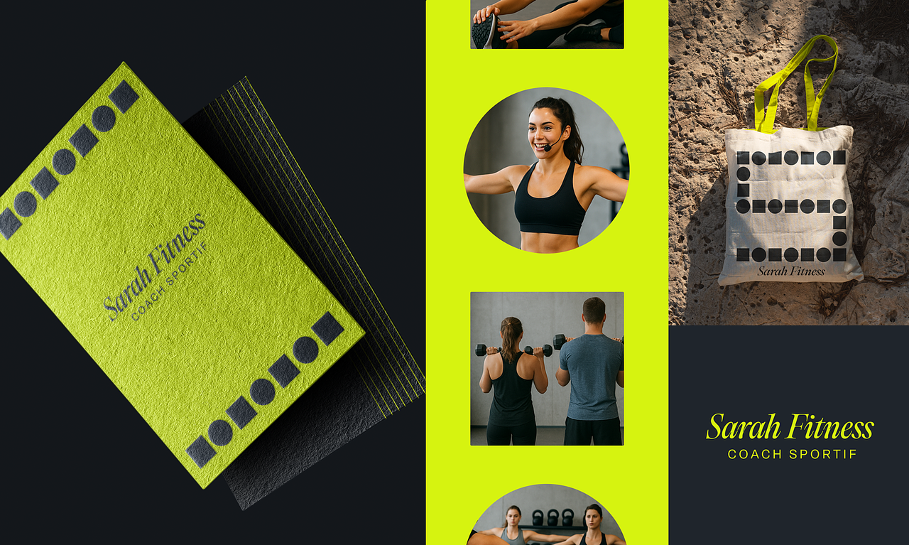 Identité graphique pour un service de Fitness