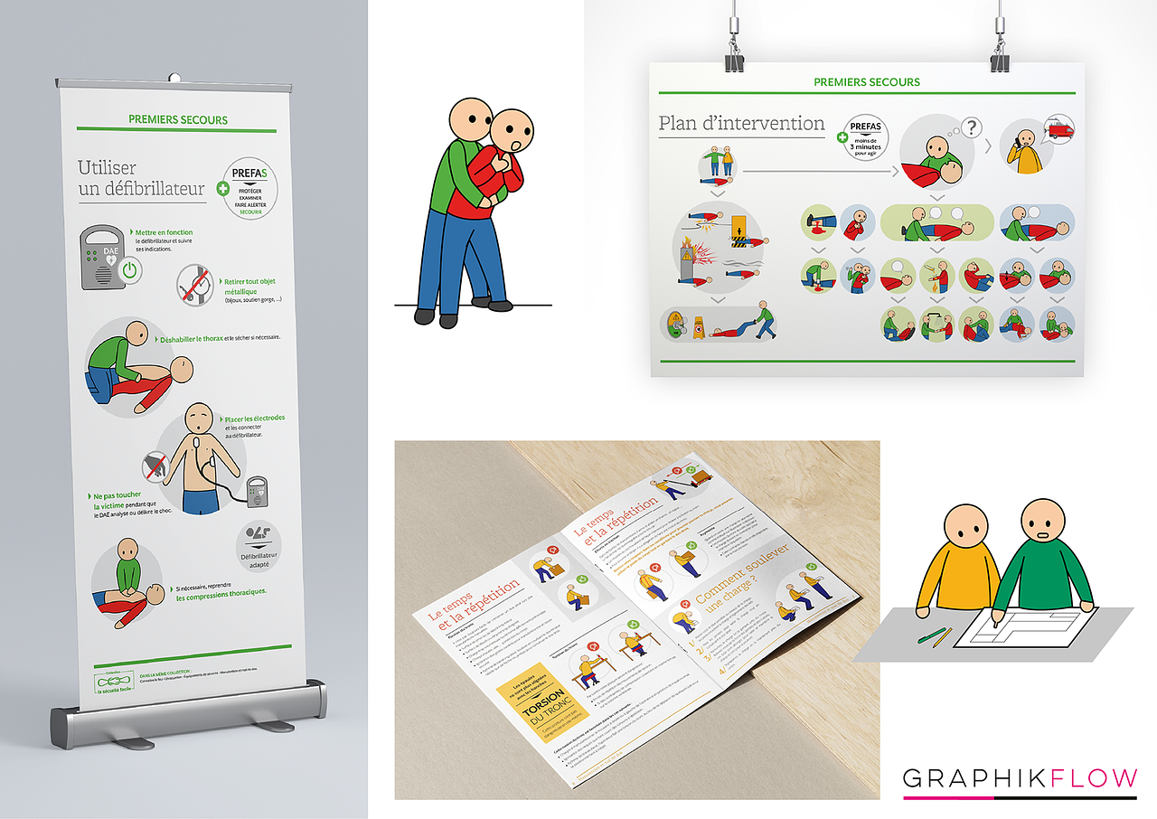 Illustrations et réalisation de supports print