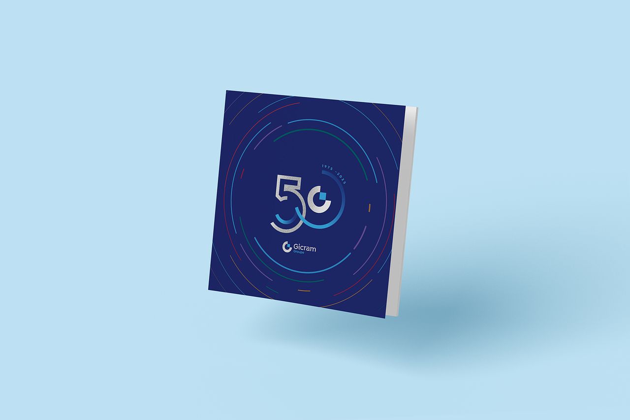 Carte de vœux print associée à un motion design