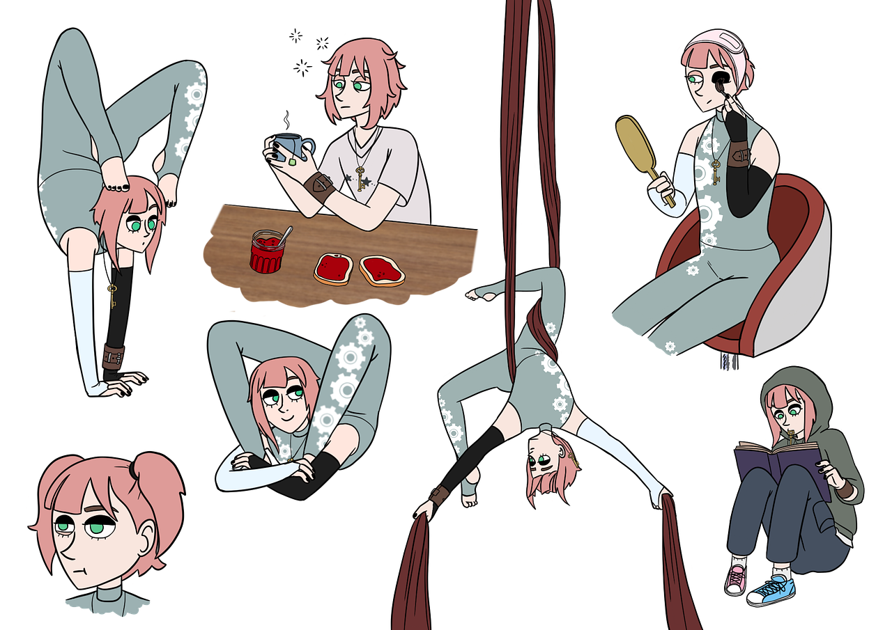 Charadesign - Steph le contortioniste